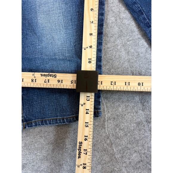 SO GSJC Capri Jeans Womens Size 9 Blue Denim Stretch Mid Rise Streetwear Y2K - Picture 4 of 6